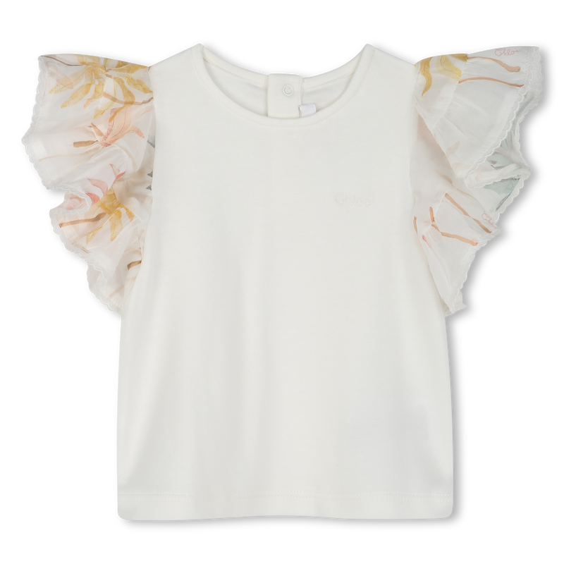 T-shirt bimatière CHLOE 
                    FILLE