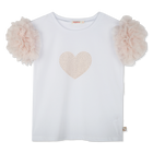 T-shirt de c&eacute;r&eacute;monie &agrave; volants BILLIEBLUSH 
                    FILLE