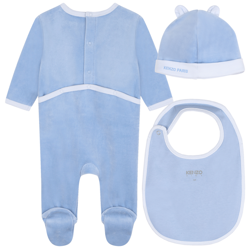 Pyjama avec bonnet et bavoir KENZO KIDS 
                    UNISEXE
