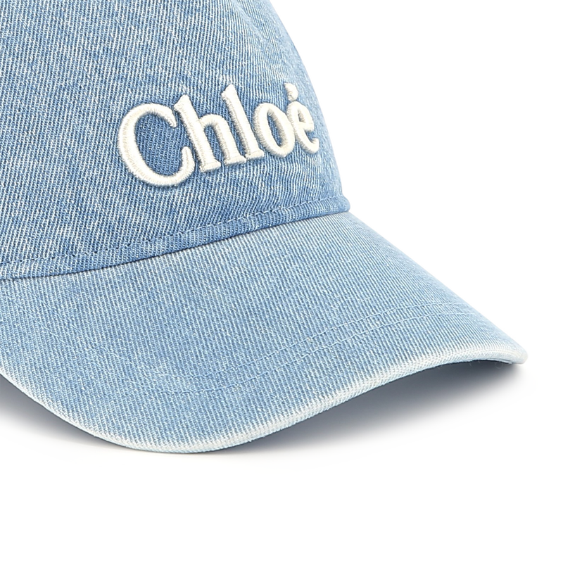 Casquette brodée en jean CHLOE 
                    FILLE