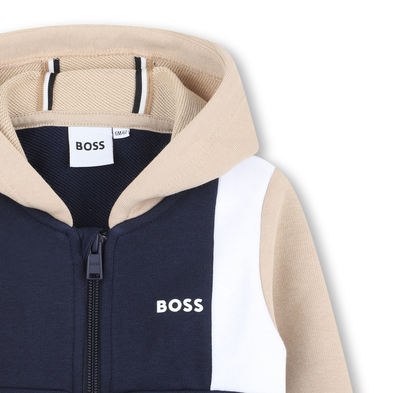 Cardigan à capuche en molleton BOSS 
                    GARCON