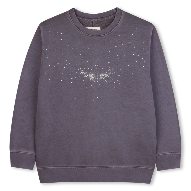 Sweat long illustration contrastée ZADIG & VOLTAIRE 
                    FILLE
