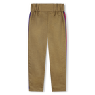 Pantalon avec bandes ray&eacute;es KARL LAGERFELD KIDS 
                    FILLE