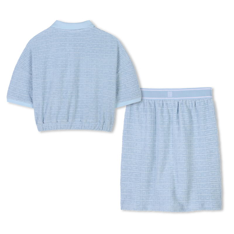 Polo et jupe en jacquard GIVENCHY 
                    FILLE