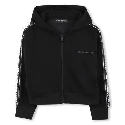 Cardigan à capuche KARL LAGERFELD KIDS FILLE