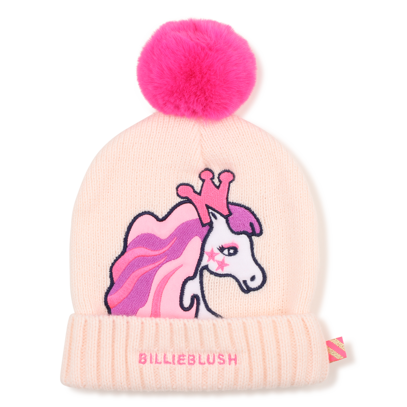 Bonnet tricot avec pompon BILLIEBLUSH 
                    FILLE