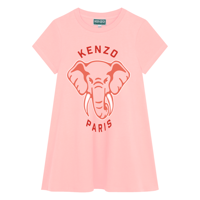 Robe à manches courtes coton KENZO KIDS 
                    FILLE