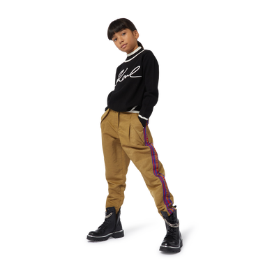 Pantalon avec bandes rayées KARL LAGERFELD KIDS FILLE