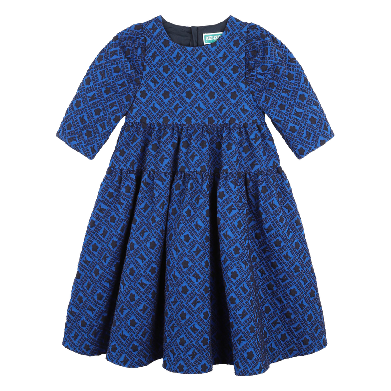 Robe imprimée à fronces KENZO KIDS 
                    FILLE