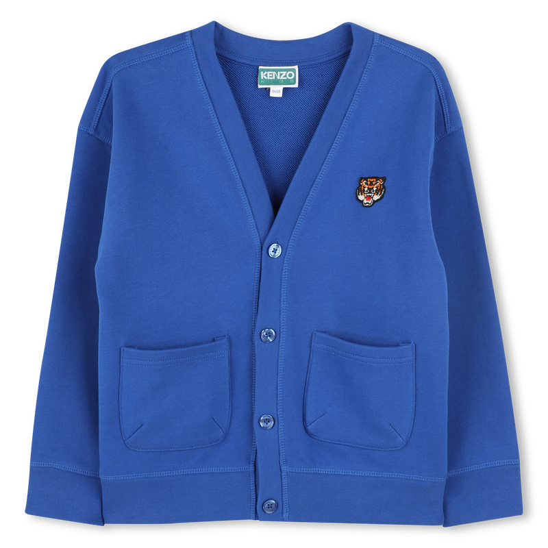 Cardigan en molleton de coton KENZO KIDS 
                        UNISEXE