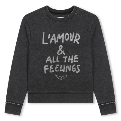 Sweat-shirt en molleton ZADIG & VOLTAIRE FILLE