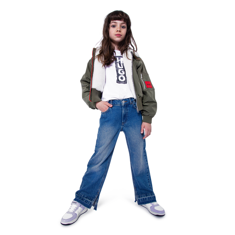 T-shirt imprimé siglé Hugo 
                    FILLE