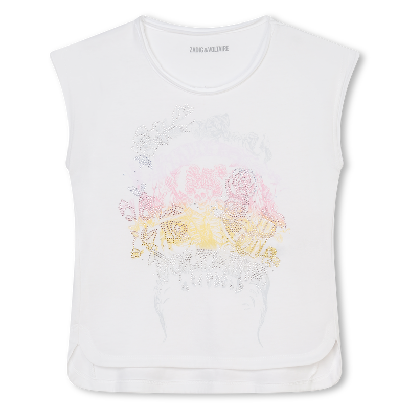 T-shirt avec imprimé et strass ZADIG & VOLTAIRE 
                    FILLE