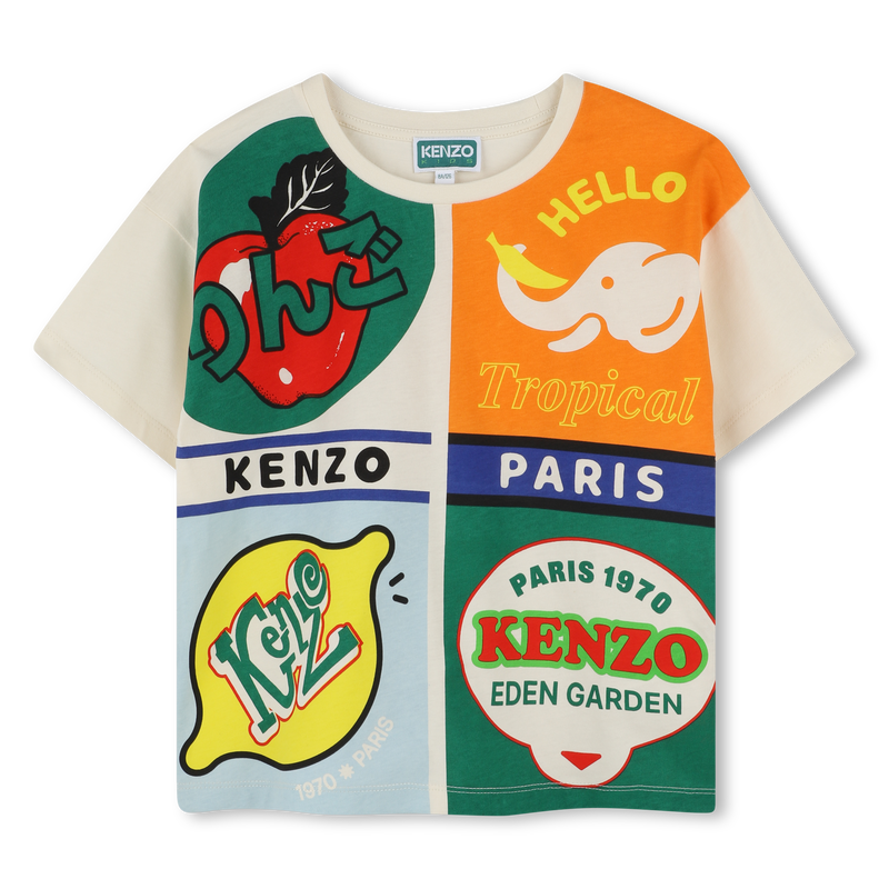 T-shirt avec imprimé placé KENZO KIDS 
                    FILLE