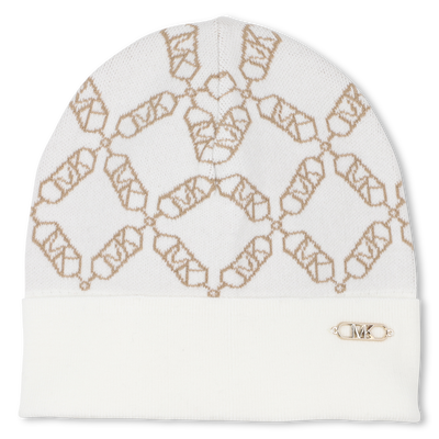 Bonnet en tricot avec jacquard MICHAEL KORS FILLE