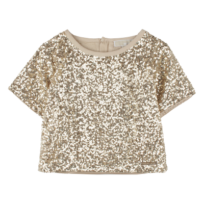 Blouse de cérémonie ornée de sequins MICHAEL KORS FILLE
