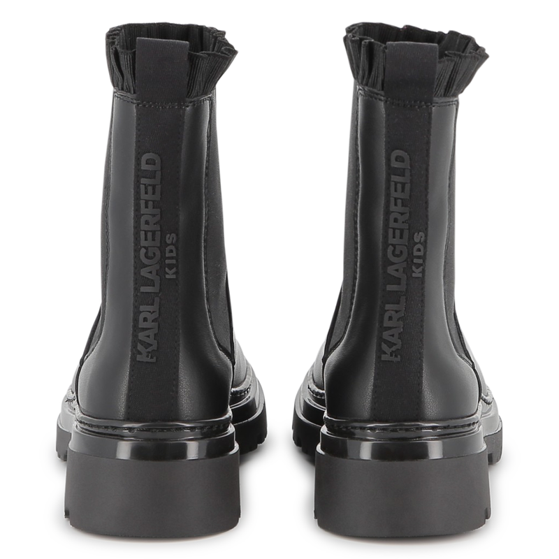 Bottine Chelsea en cuir de vachette KARL LAGERFELD KIDS 
                    FILLE