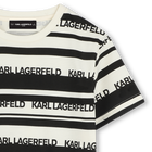 T-shirt &agrave; manches courtes ray&eacute; KARL LAGERFELD KIDS 
                    GARCON