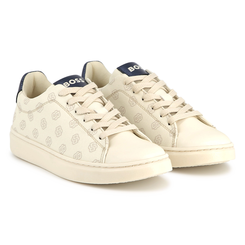 Baskets lacées en toile BOSS 
                    FILLE