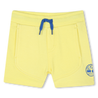 Short molletonn&eacute; &agrave; d&eacute;coupes, JAUNE TENDRE, hi-res