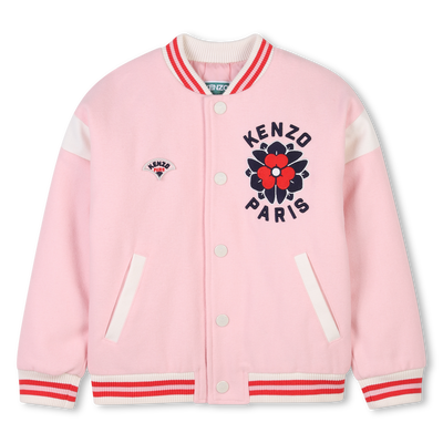 Blouson brodé en lainage KENZO KIDS FILLE