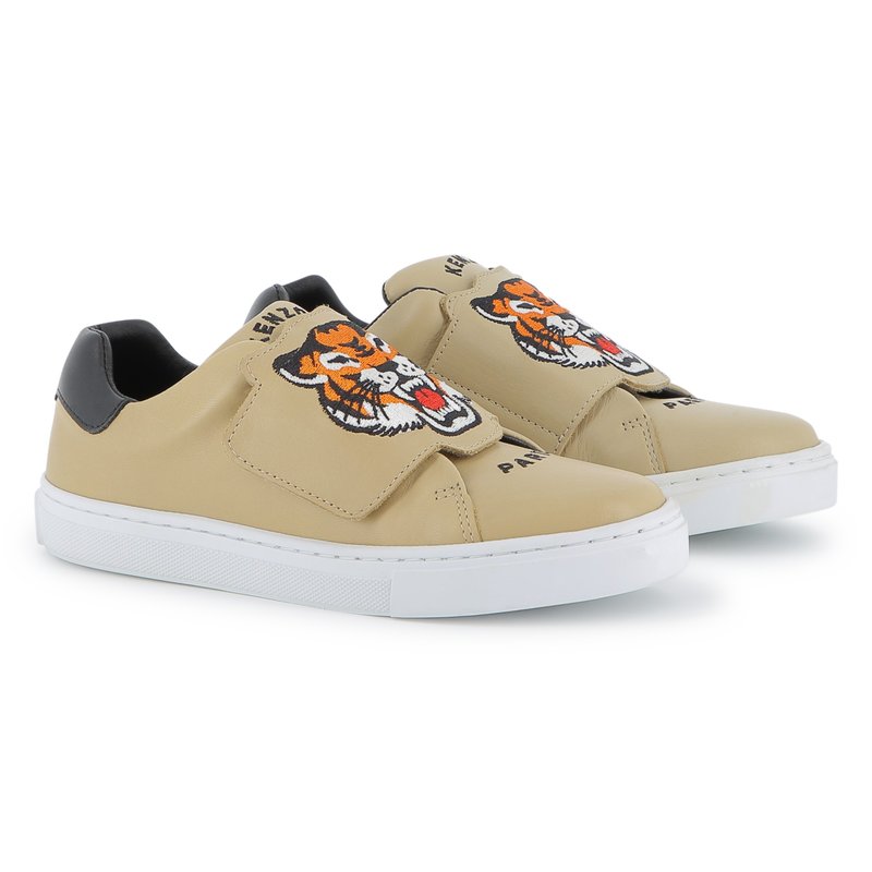Baskets en cuir de vache KENZO KIDS 
                    UNISEXE