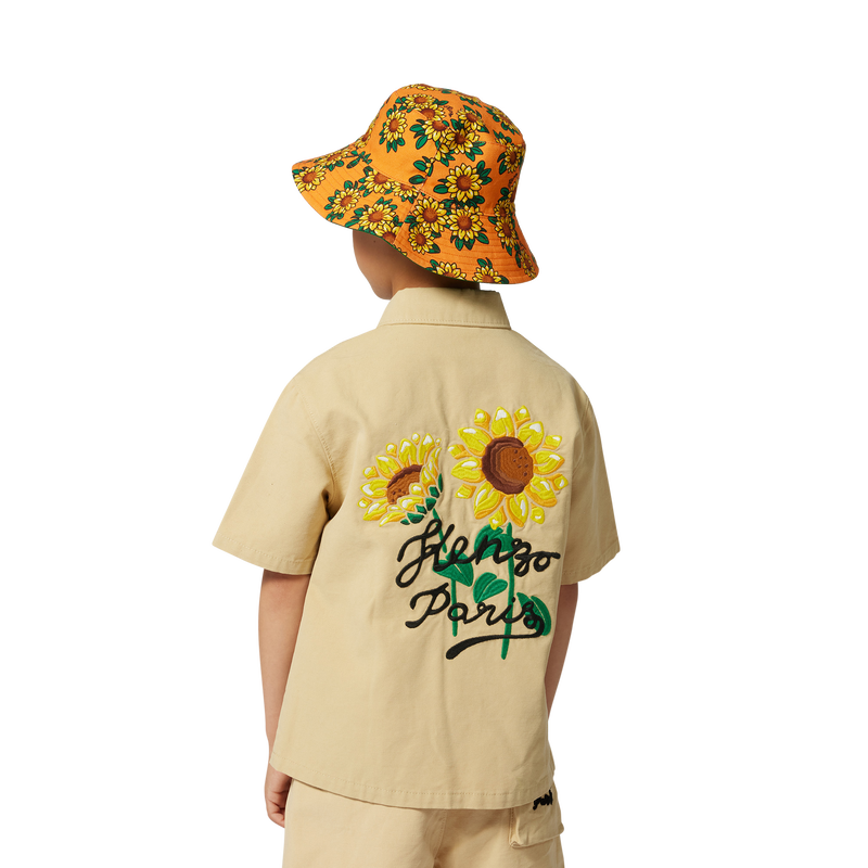 Bob réversible en coton KENZO KIDS 
                    UNISEXE