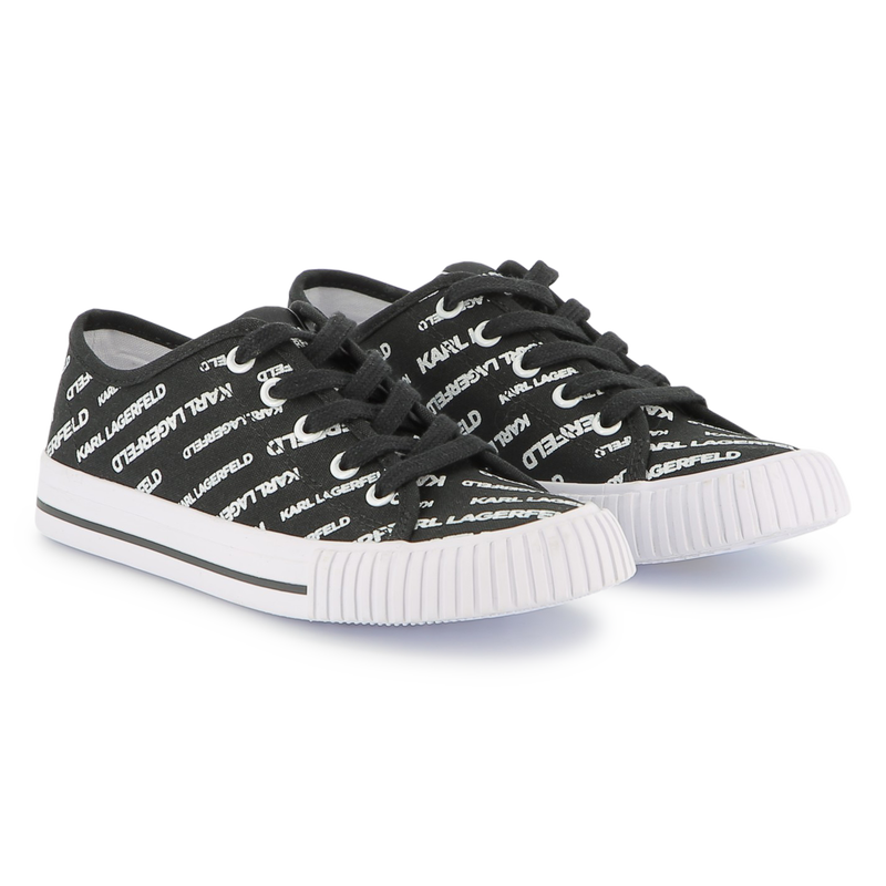 Baskets &agrave; lacets imprim&eacute; sigl&eacute; KARL LAGERFELD KIDS 
                        GARCON