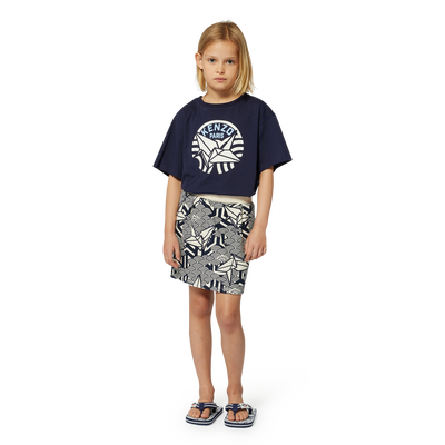 Jupe en molleton KENZO KIDS FILLE