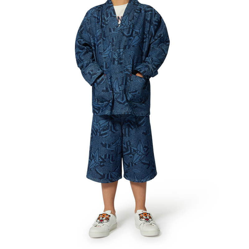 Veste en jean imprim&eacute;e KENZO KIDS 
                        UNISEXE