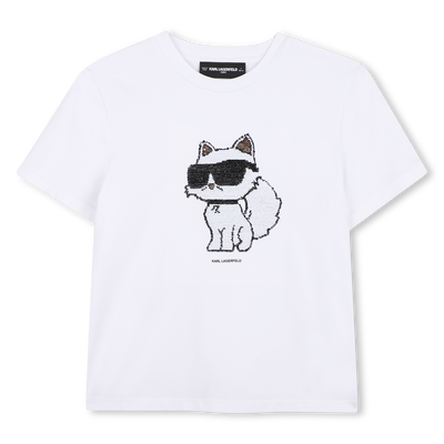 T-SHIRT MANCHES COURTES KARL LAGERFELD KIDS FILLE