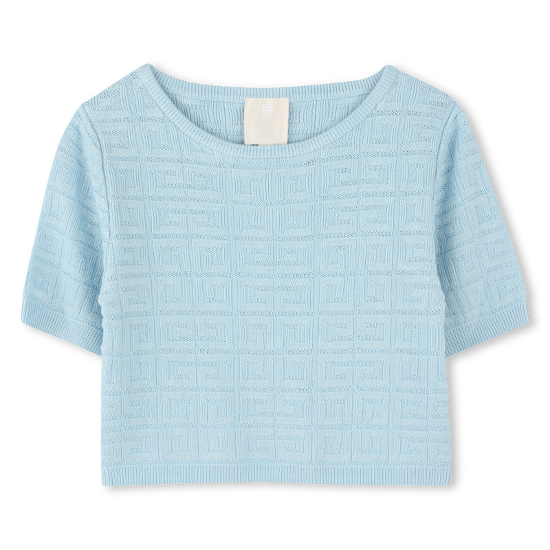 Pull manches courtes motif 4G GIVENCHY 
                    FILLE