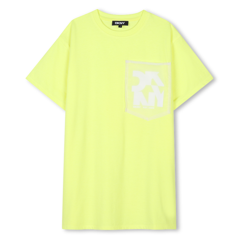 Robe T-shirt &agrave; manches courtes DKNY 
                        FILLE