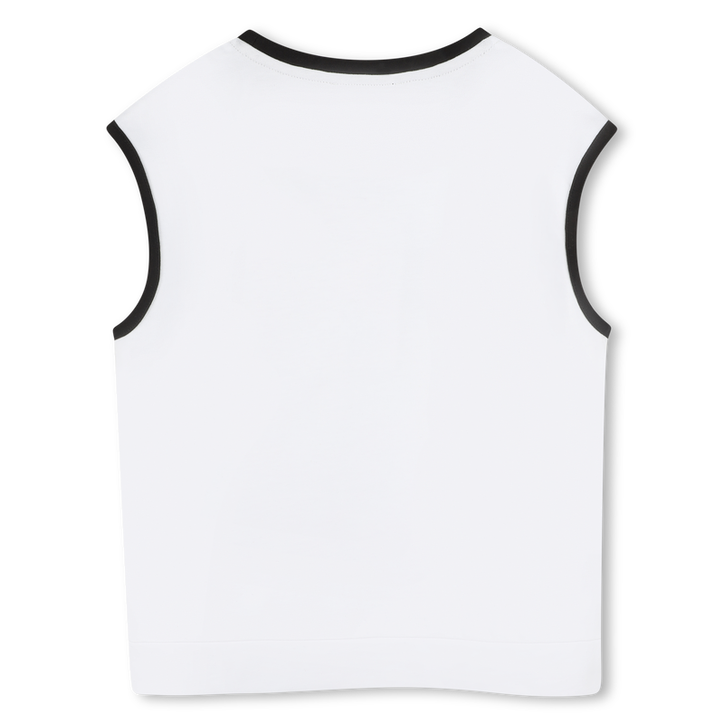 T-shirt sans manche à imprimé KARL LAGERFELD KIDS 
                    FILLE
