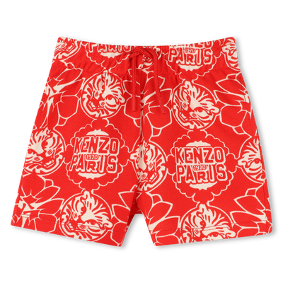 Bermuda en coton imprimé KENZO KIDS GARCON