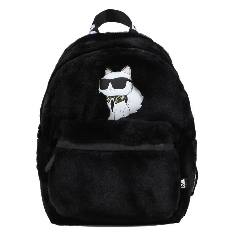 Sac à dos en polaire duveteuse KARL LAGERFELD KIDS 
                    FILLE