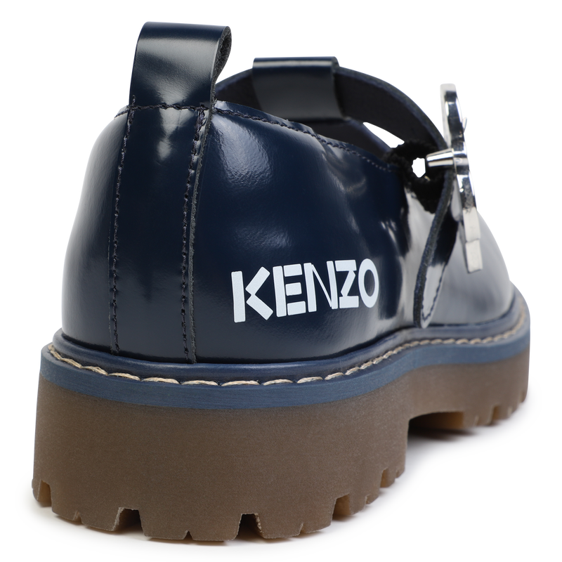 Ballerines en cuir avec boucle KENZO KIDS 
                    FILLE
