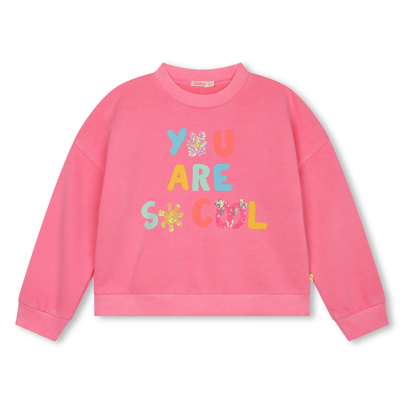 Sweat-shirt en molleton BILLIEBLUSH 
                    FILLE