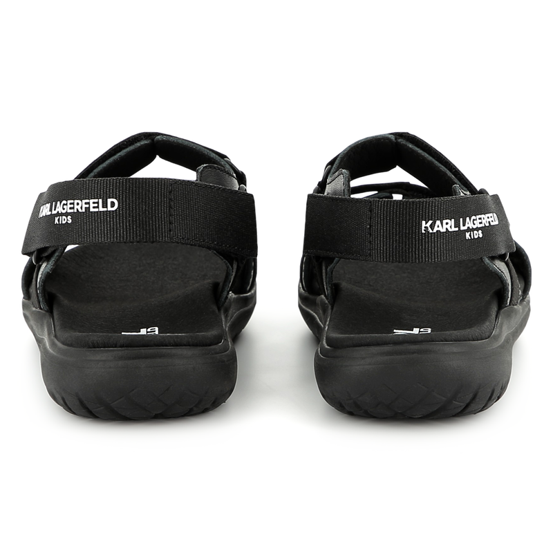 Sandales en cuir de vachette KARL LAGERFELD KIDS 
                    GARCON