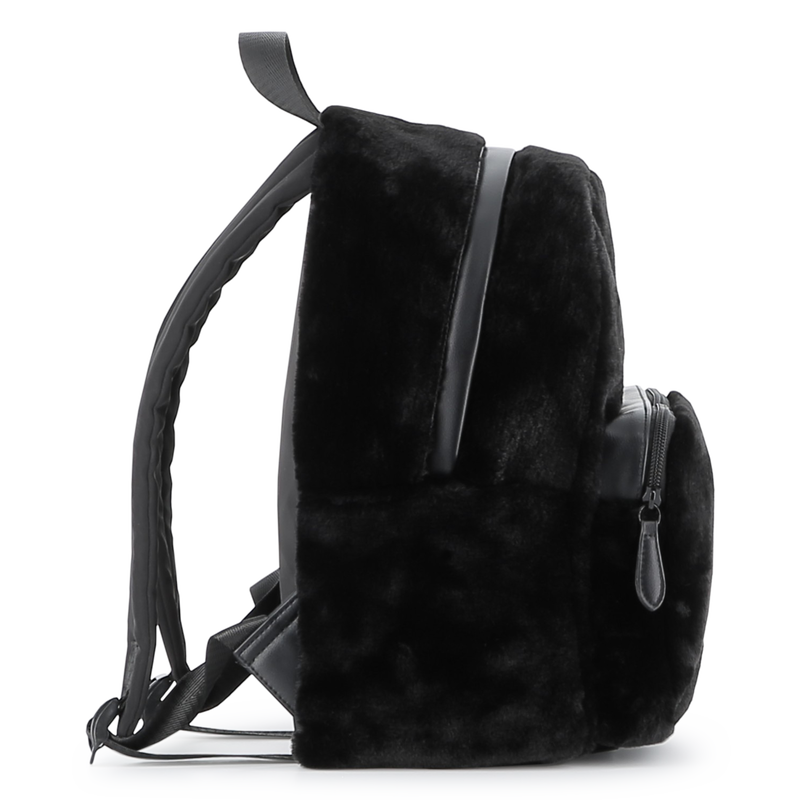 Petit sac à dos en polaire duveteuse KARL LAGERFELD KIDS 
                    FILLE