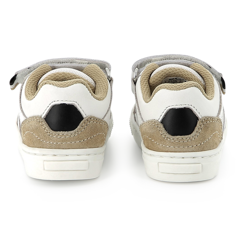 Baskets en cuir à fermeture par bandes auto aggrip BOSS 
                    GARCON