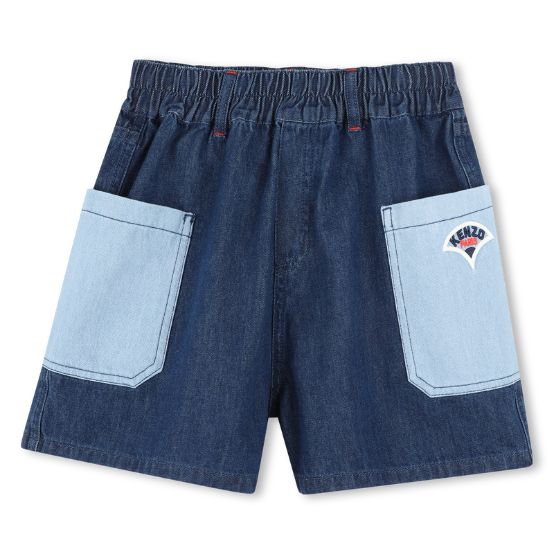Short en jean &agrave; poches