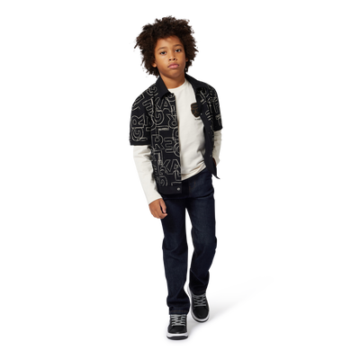 Chemise manches courtes en jersey KARL LAGERFELD KIDS GARCON