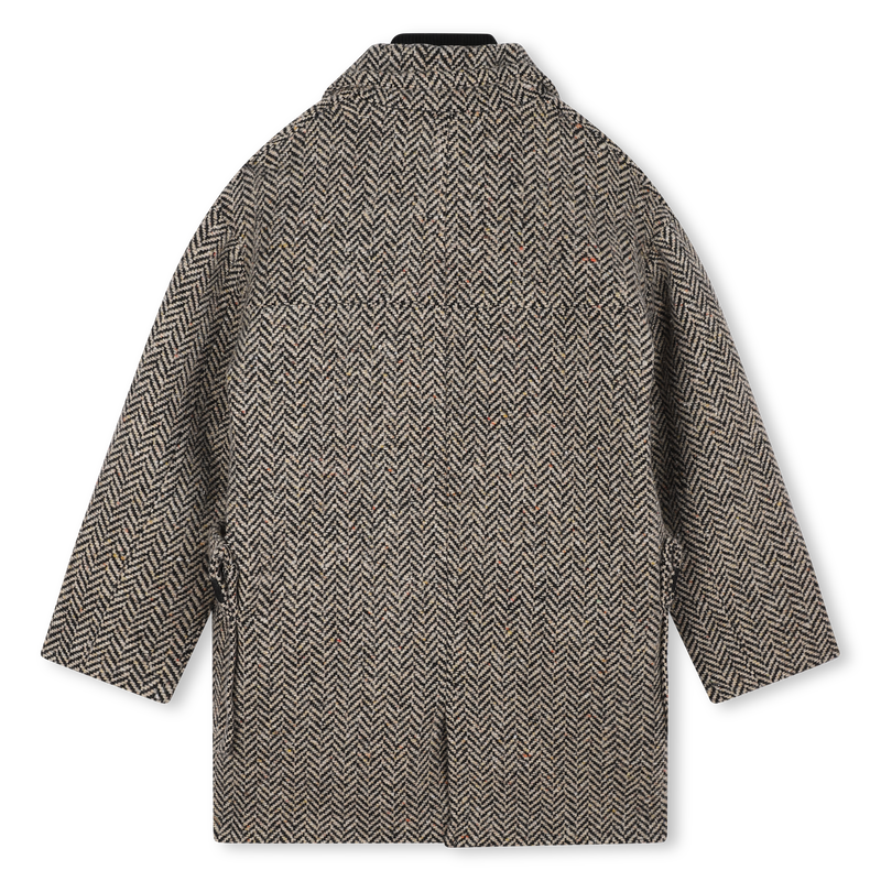 Manteau mi-long motif chevrons LANVIN 
                    GARCON