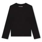 T-shirt avec imprim&eacute; plac&eacute; KARL LAGERFELD KIDS 
                    FILLE