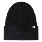 Bonnet tricot torsad&eacute;, BLACK, hi-res