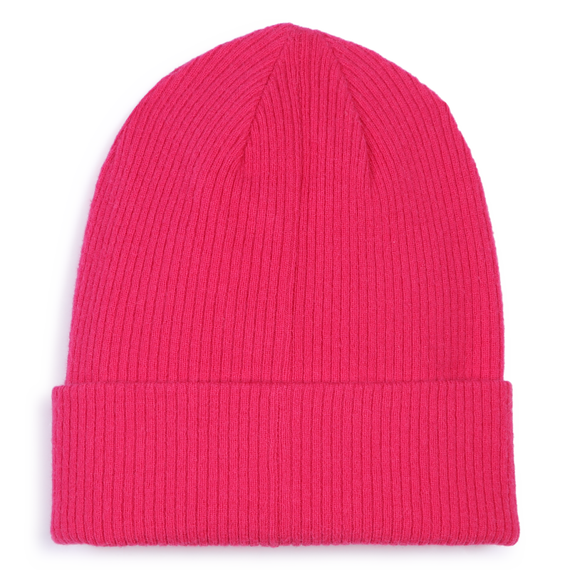 Bonnet en tricot avec revers DKNY 
                        FILLE