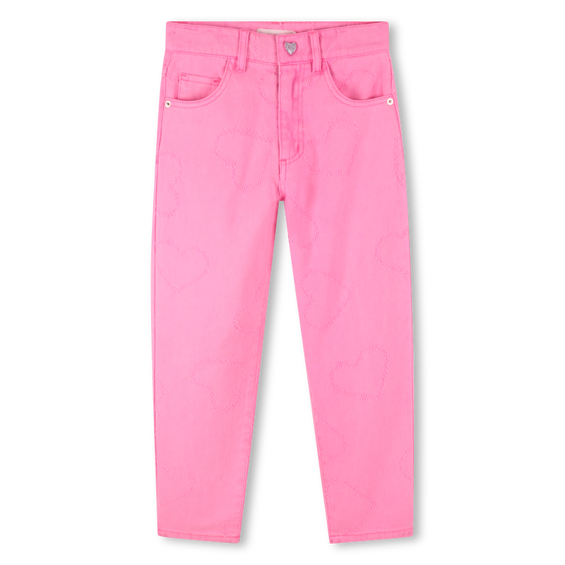 Pantalon en sergé avec coeurs BILLIEBLUSH 
                    FILLE