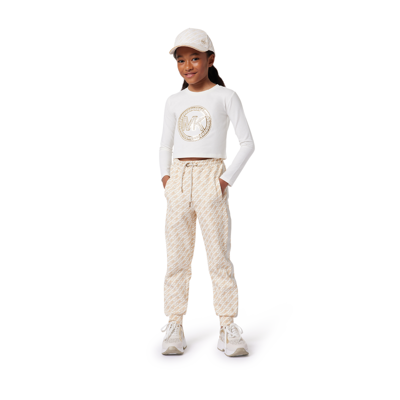 T-shirt clouté manches longues MICHAEL KORS 
                    FILLE