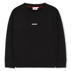 Sweat-shirt col rond, BLACK, hi-res